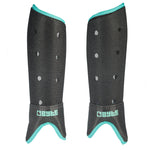 Byte SX Field Hockey Shin Guards in Black Teal