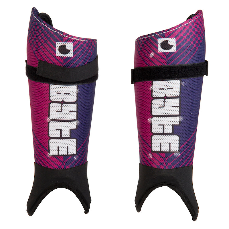 Byte ZT Field Hockey Shin Guards in Purple Navy