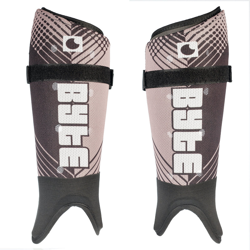 Byte ZT Field Hockey Shin Guards in Black Grey